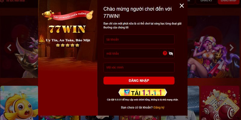 Hướng dẫn đăng nhập 77Win