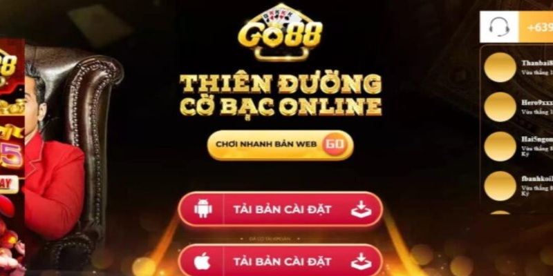 Các thiết kế đồ họa cực đẹp mắt khi tải game bài GO88